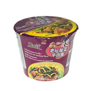 TIC Instant Noodle Bowl (Sauer kraut Beef Flavour) 125g/12
