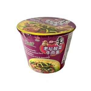 統一 來一桶老罈酸菜牛肉麵 125g/12