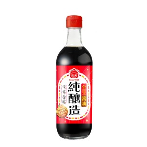 义美 全豆纯酿造酱油 520ml/12