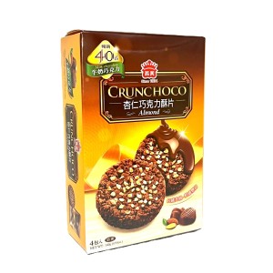 義美 杏仁巧克力酥片(牛奶巧克力) 140g/12