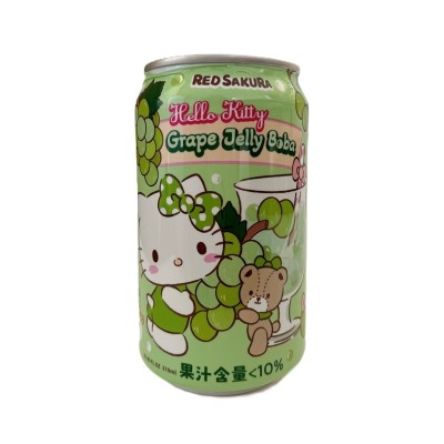 紅櫻花 葡萄蘆薈爆珠飲 310ml