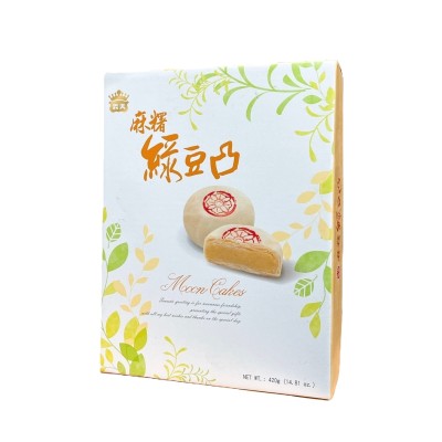 義美 麻糬綠豆凸禮盒(六粒入) 420g